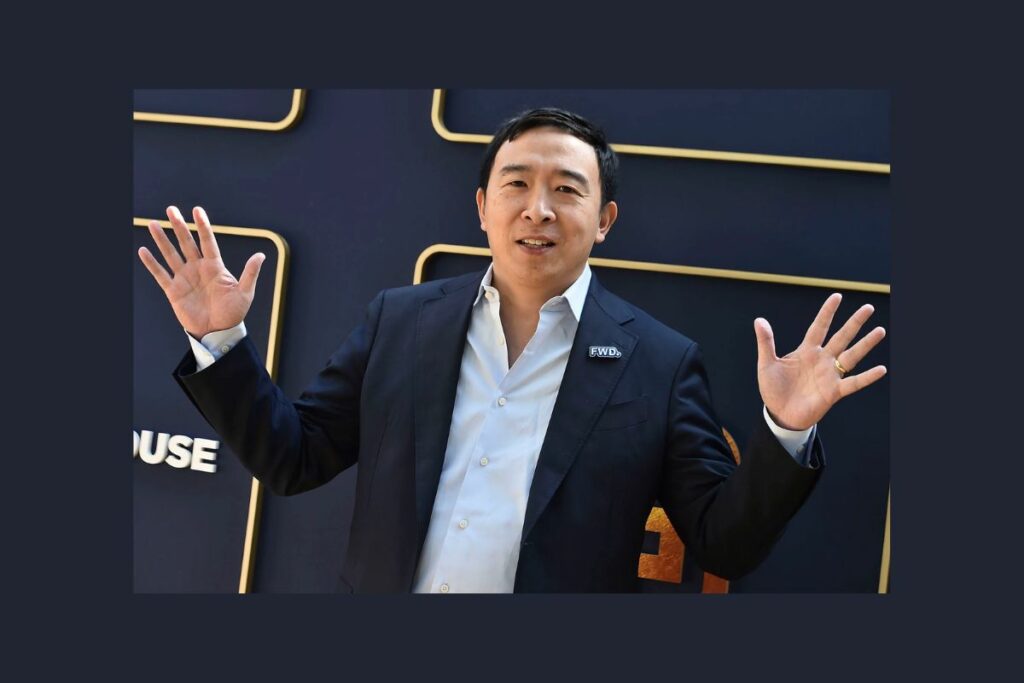 Andrew Yang Christine Todd Whitman Movie Theater