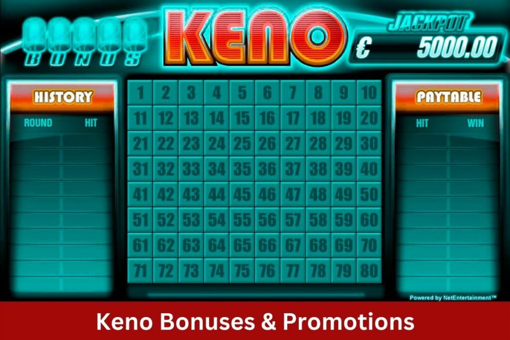 Keno Bonuses & Promotions