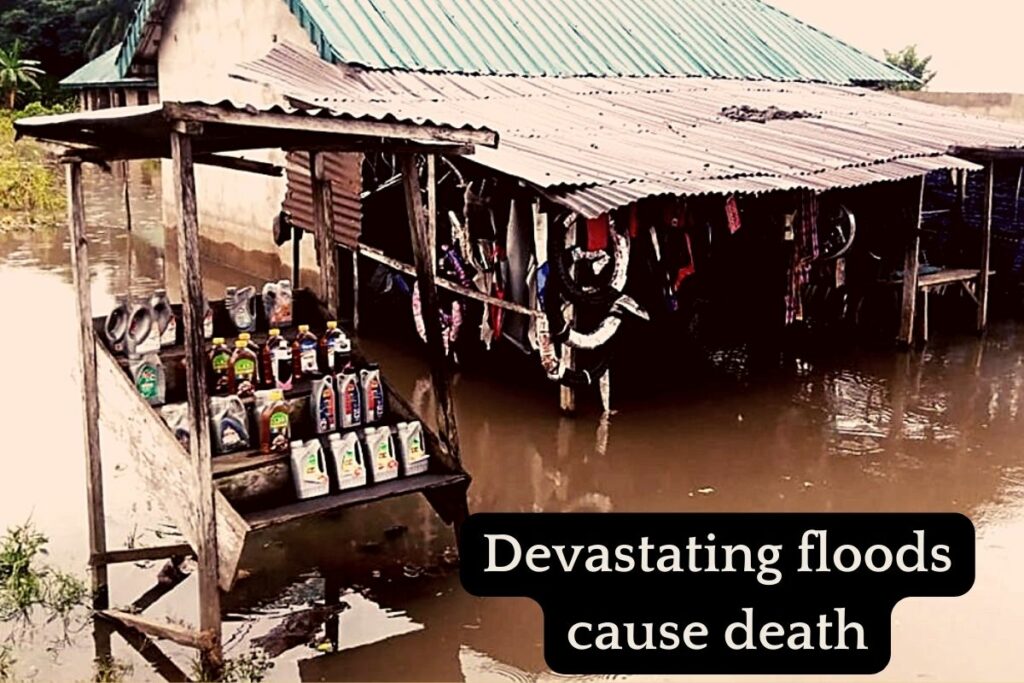 Devastating floods cause death