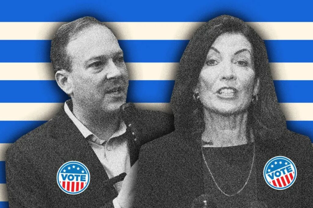 Lee Zeldin and Kathy Hochul Fight the Buffalo Bills, Trump, and Crime