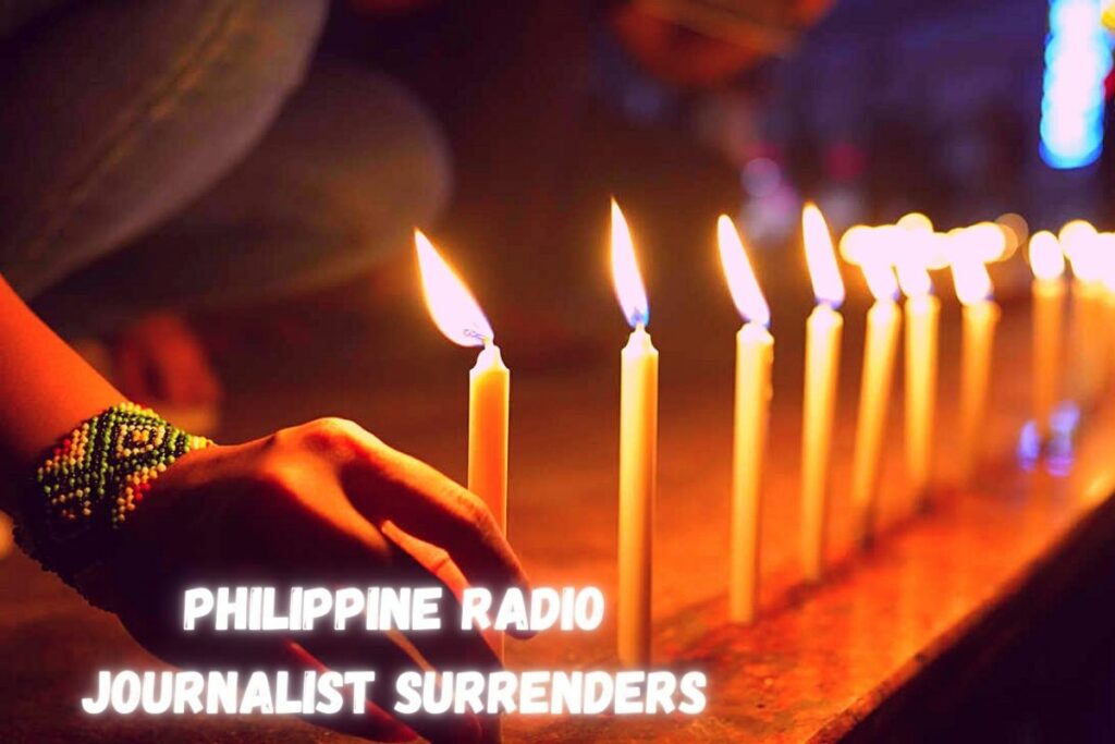 Philippine radio journalist surrenders