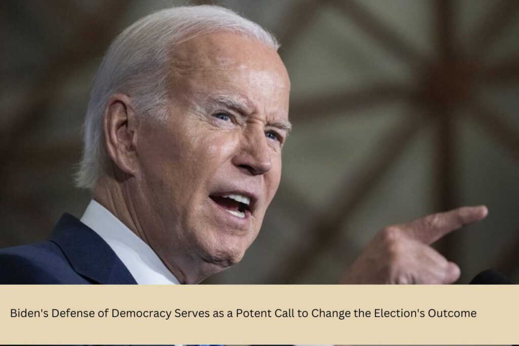 Biden's Defense of Democracy Serves as a Potent Call to Change the Election's Outcome